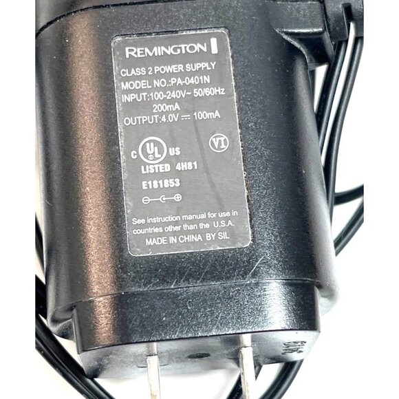 Remington Power Adapter 100-240V Input 4.0V Output Class 2 Power Supply - Picture 2 of 4